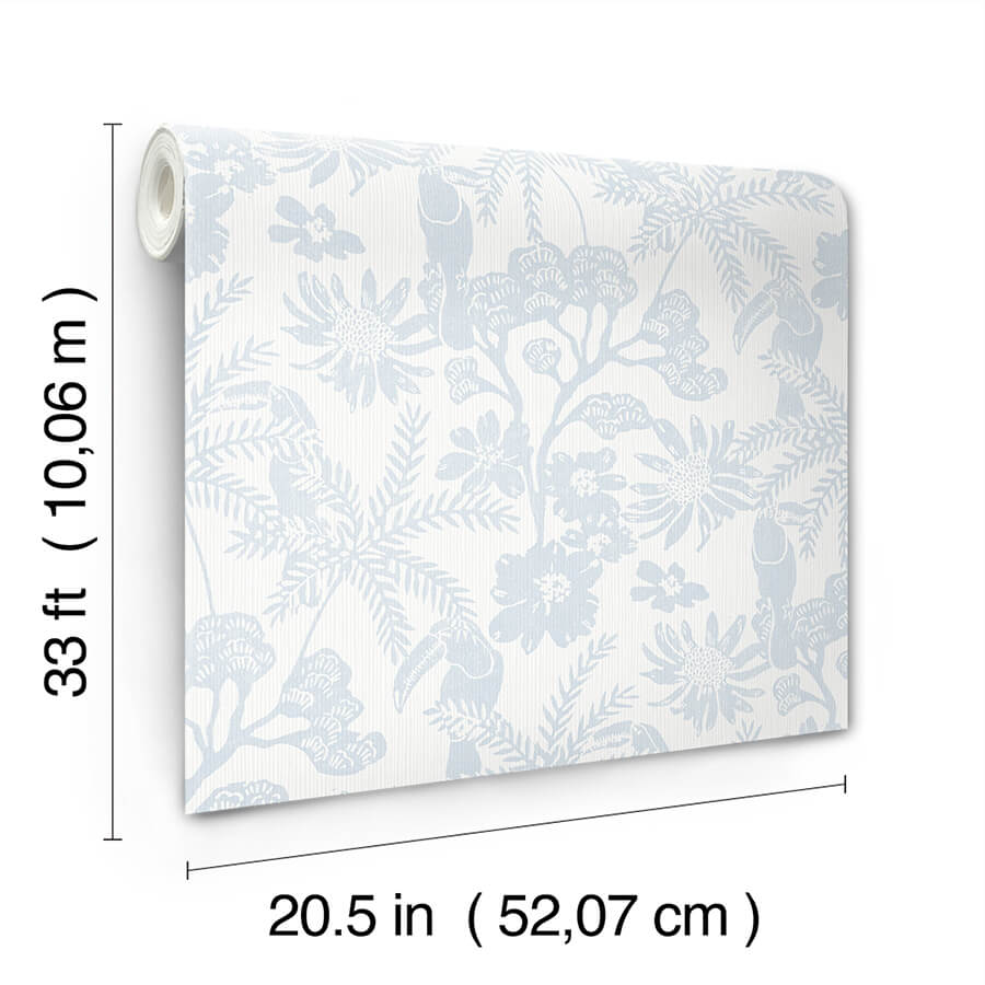 jacaranda-light-blue-tropical-trail-wallpaper-york-wallcoverings-4146-27245 - York Wallcoverings Papel pintado