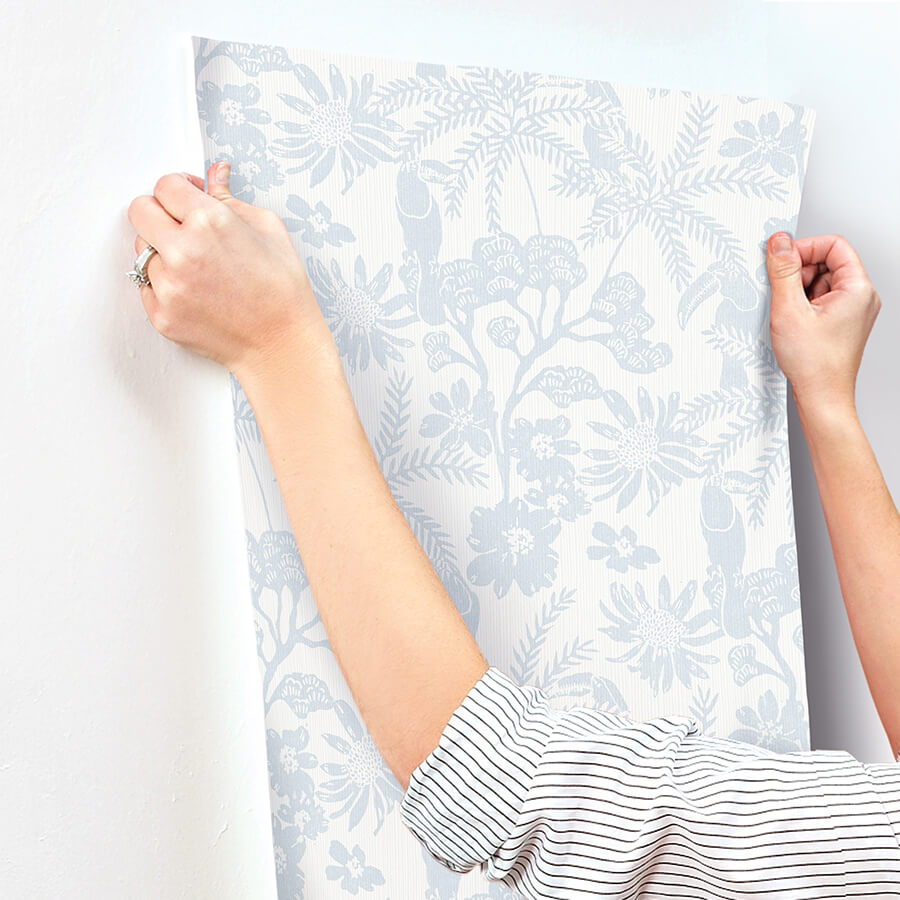 jacaranda-light-blue-tropical-trail-wallpaper-york-wallcoverings-4146-27245 - York Wallcoverings Wallpaper
