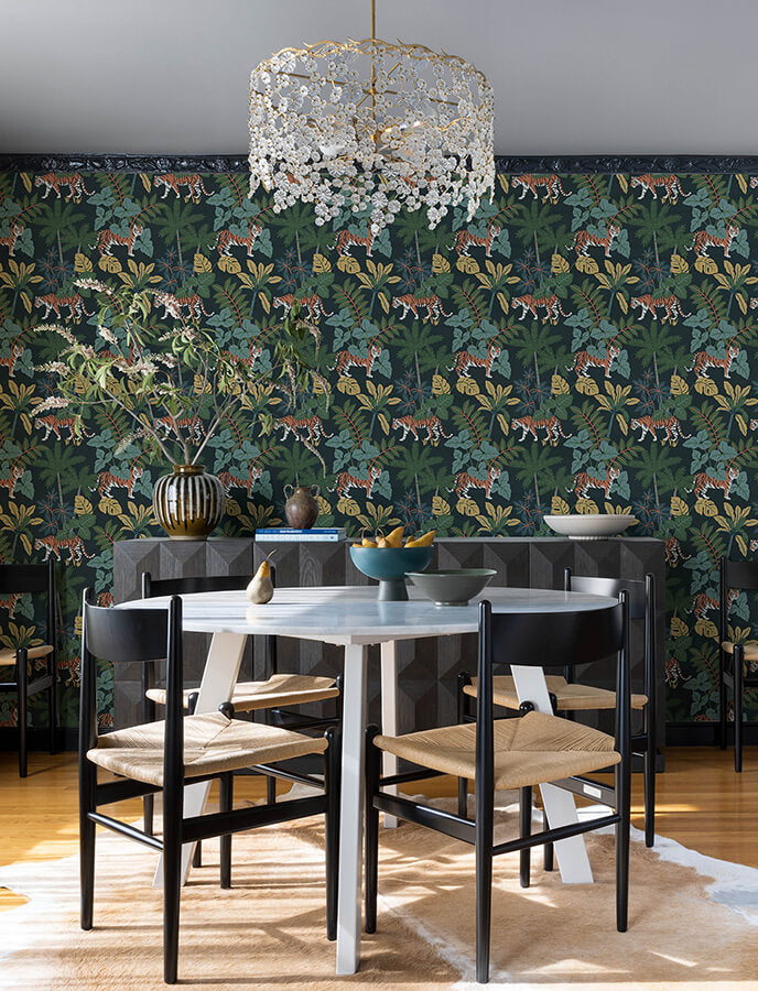 caspian-navy-jungle-prowl-wallpaper-york-wallcoverings-4146-27248 - York Wallcoverings Papel pintado