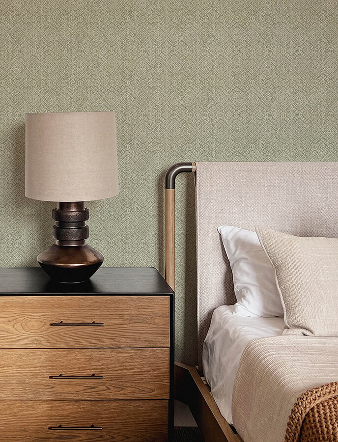gallivant-sage-woven-geometric-wallpaper-york-wallcoverings-4146-27253 - York Wallcoverings Wallpaper