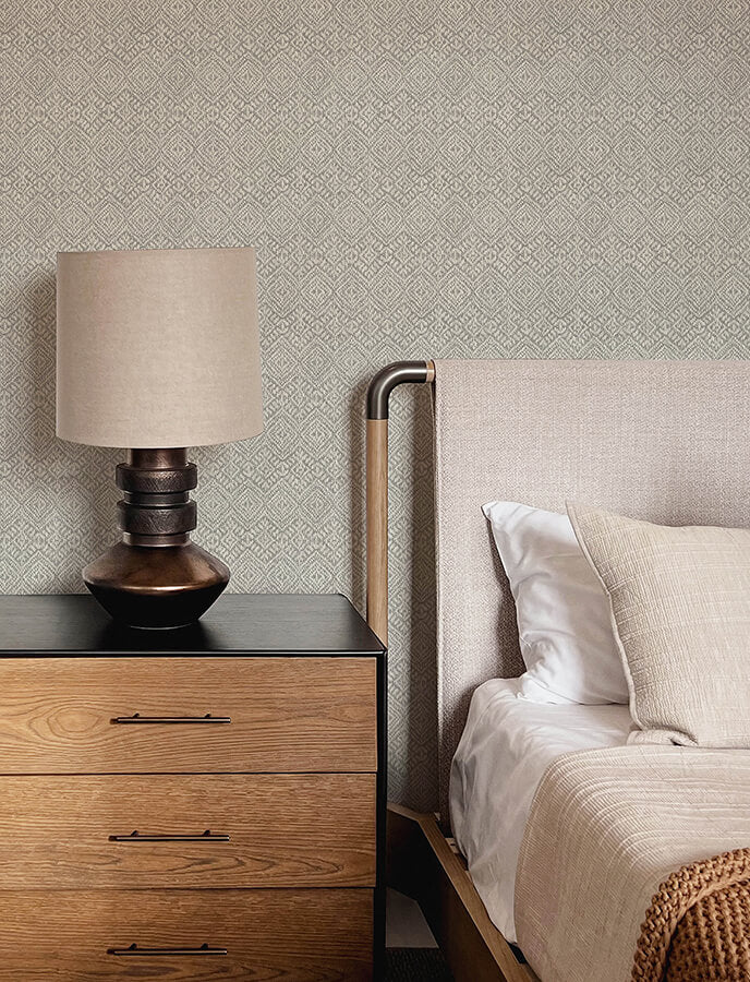 gallivant-grey-woven-geometric-wallpaper-york-wallcoverings-4146-27254 - York Wallcoverings Wallpaper