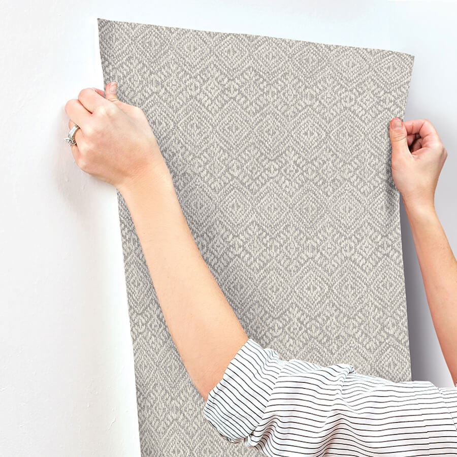 gallivant-grey-woven-geometric-wallpaper-york-wallcoverings-4146-27254 - York Wallcoverings Papel pintado