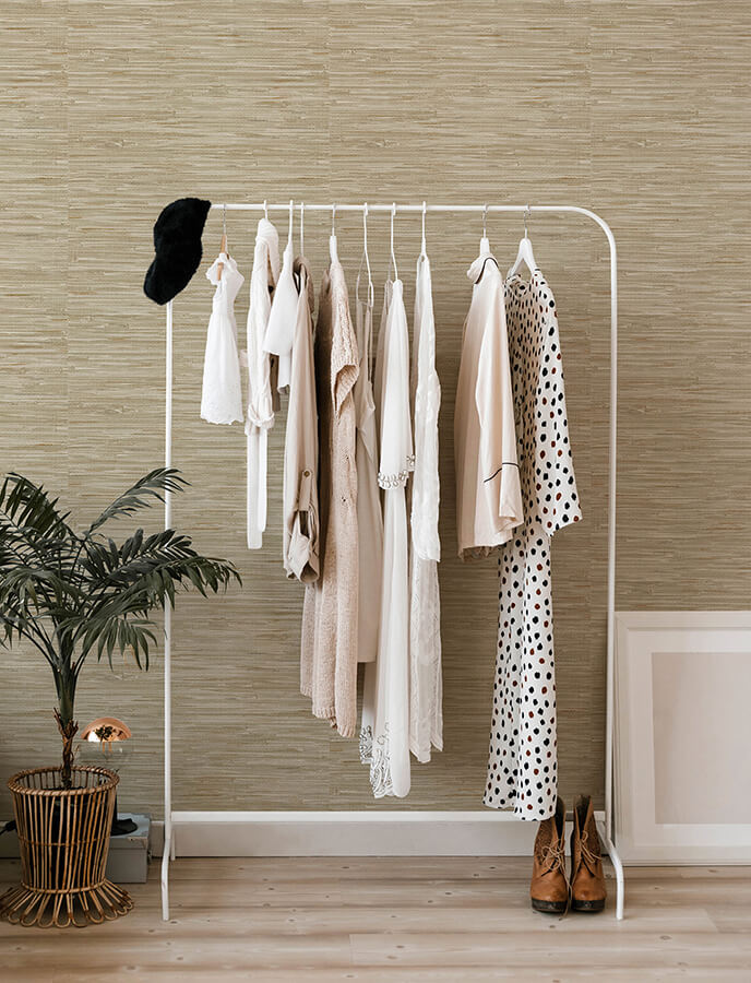 exhale-light-brown-woven-faux-grasscloth-wallpaper-york-wallcoverings-4146-27259 - York Wallcoverings Papel pintado