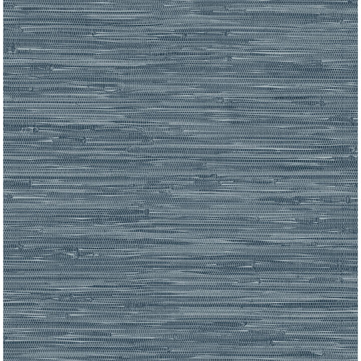 exhale-indigo-woven-faux-grasscloth-wallpaper-york-wallcoverings-4146-27260 - York Wallcoverings Wallpaper