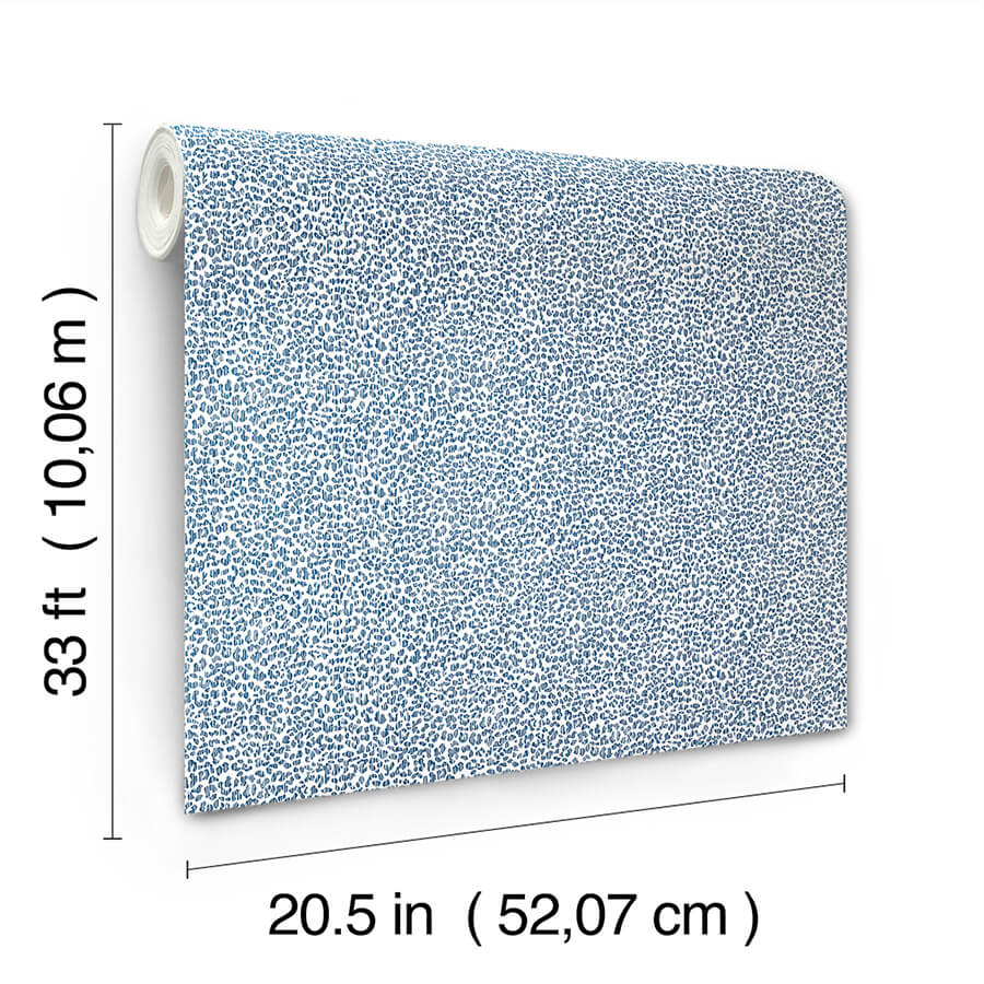 soul-indigo-animal-print-wallpaper-york-wallcoverings-4146-27268 - York Wallcoverings Wallpaper