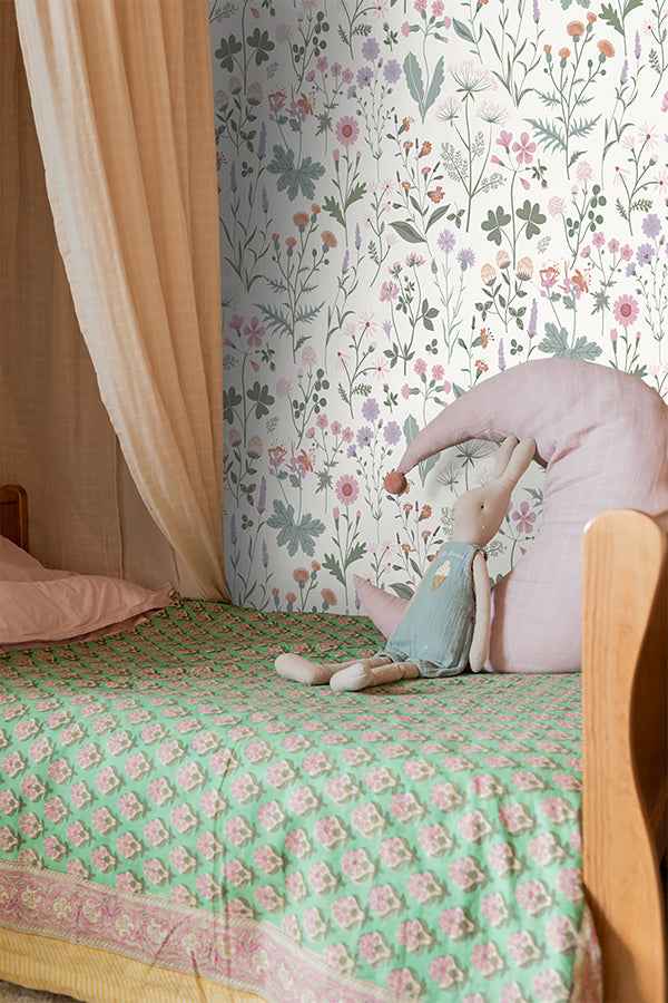 Letitia Purple Summer Meadows Wallpaper - York Wallcoverings - DD139482 - York Wallcoverings Wallpaper