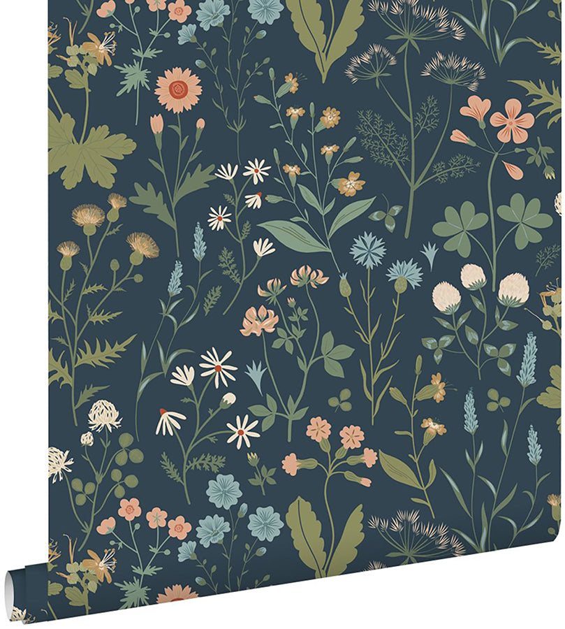 letitia-indigo-summer-meadows-wallpaper-york-wallcoverings-dd139698 - York Wallcoverings Wallpaper