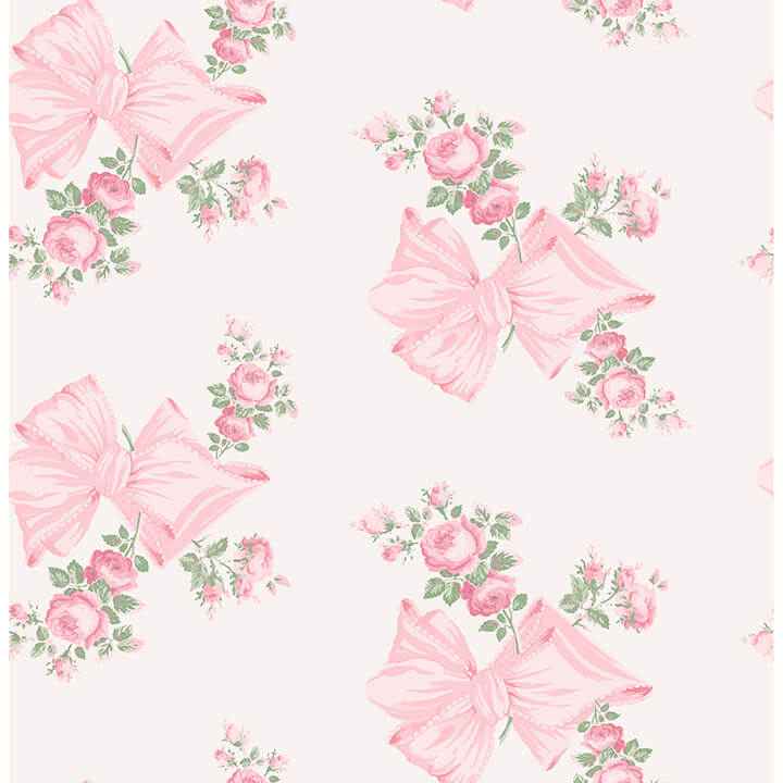 Rosa Beaux Pink Peel & Stick Wallpaper - York Wallcoverings - LFS6273
