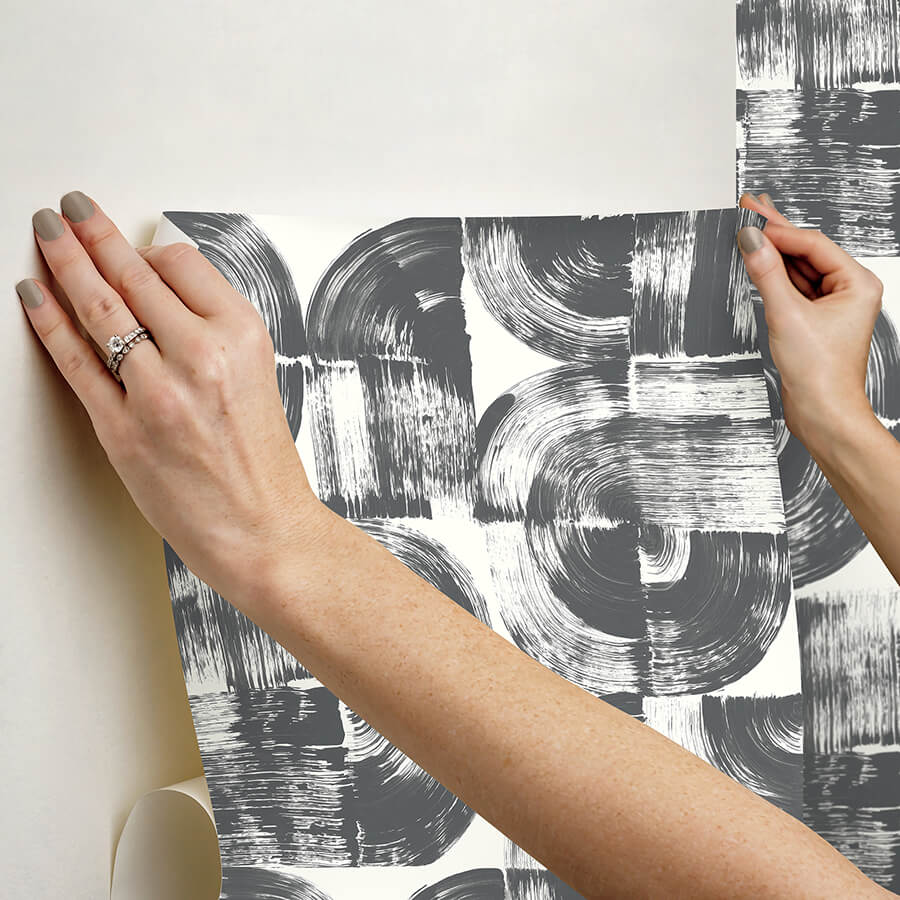 elias-black-peel-and-stick-wallpaper-york-wallcoverings-nus6215 - York Wallcoverings Wallpaper