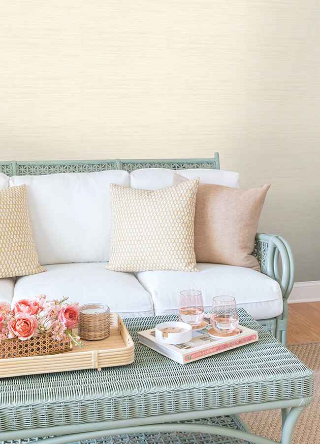 Cashmere Classic Faux Grasscloth Peel & - York Wallcoverings - SSS6013 - York Wallcoverings Wallpaper