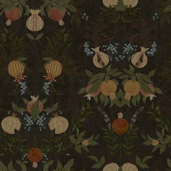 Melograno Cinder Peel & Stick Wallpaper - York Wallcoverings - CJS6319 - York Wallcoverings Wallpaper