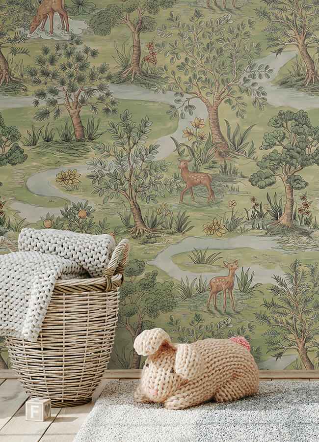 Bramble Forest Peel & Stick Wallpaper - York Wallcoverings - CJS6320 - York Wallcoverings Wallpaper
