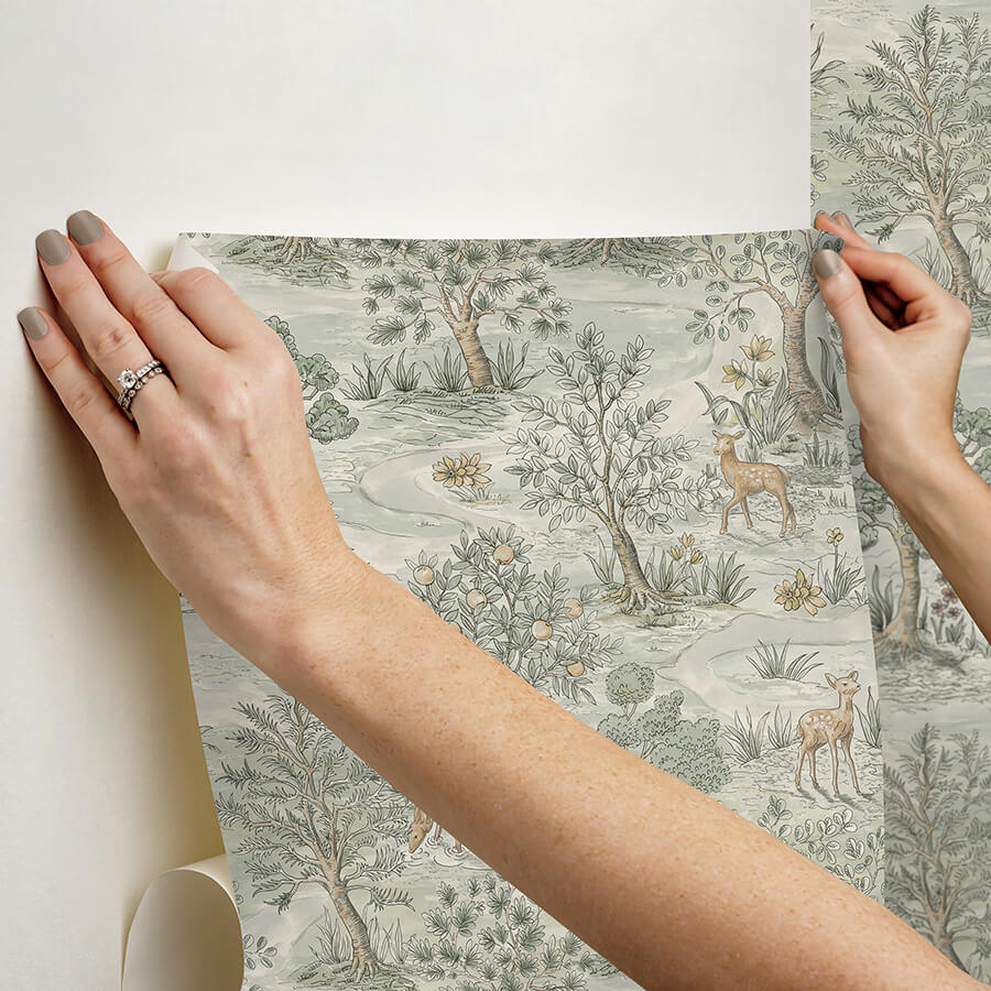 clj-bramble-wintergreen-peel-and-stick-wallpaper-york-wallcoverings-cjs6321 - York Wallcoverings Wallpaper
