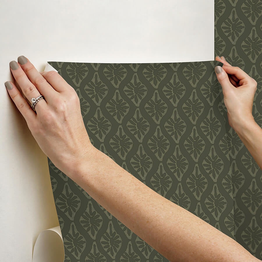 clj-nova-evergreen-peel-and-stick-wallpaper-york-wallcoverings-cjs6329 - York Wallcoverings Wallpaper