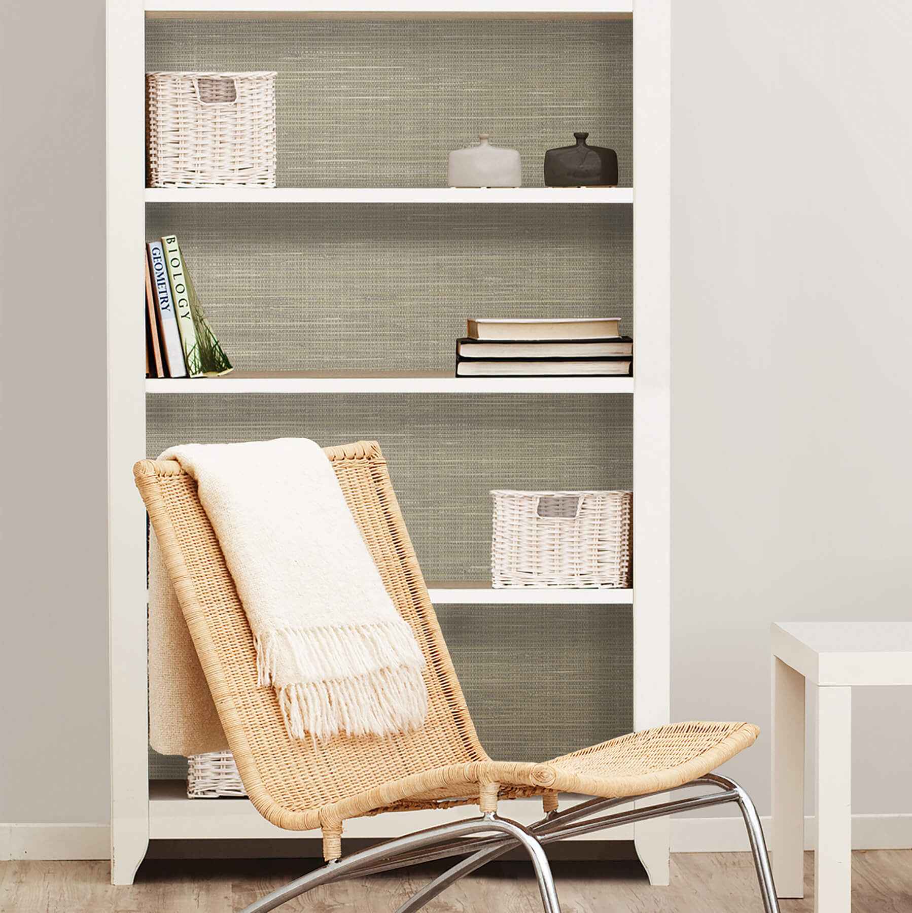 Wheat Grasscloth Peel & Stick Wallpaper - York Wallcoverings - NUS2215 - York Wallcoverings Wallpaper