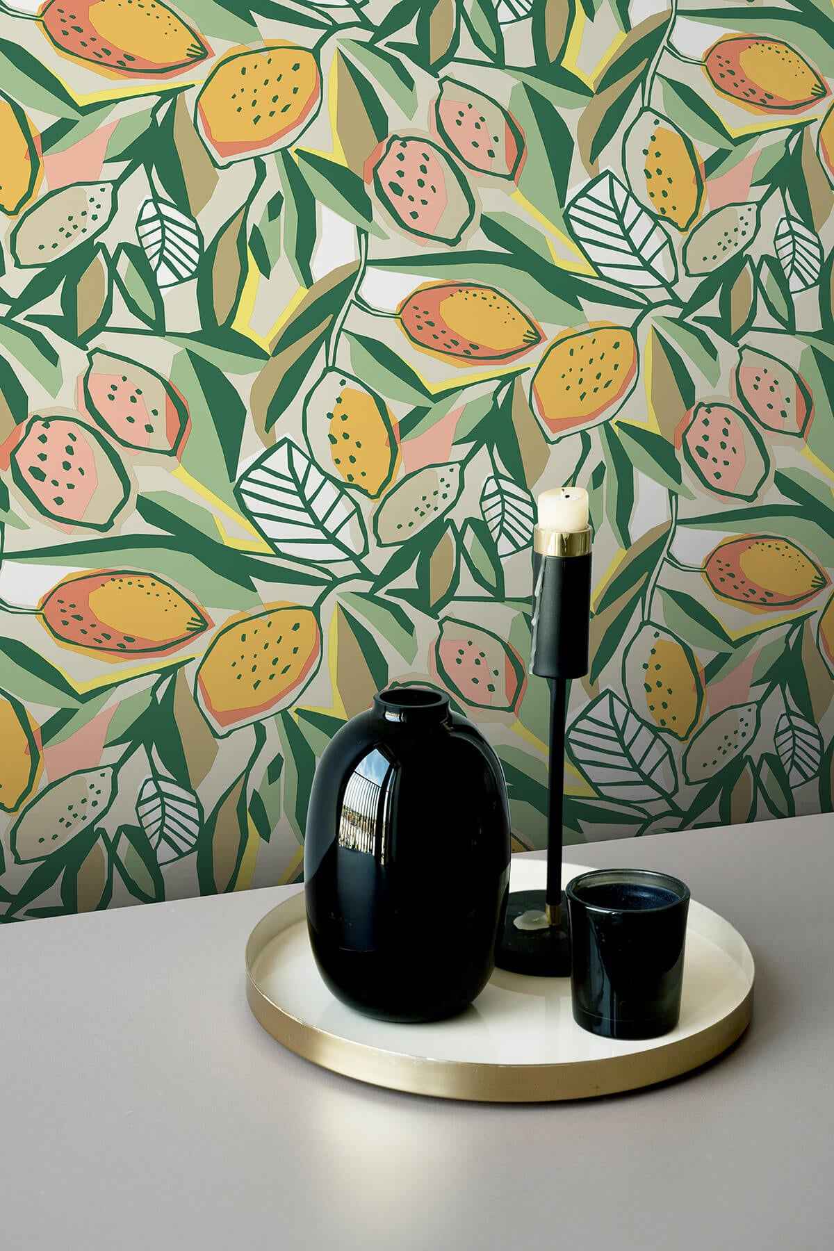 Main Squeeze Peach Peel and Stick Wallpaper - York Wallcoverings - NUS6216 - York Wallcoverings Wallpaper