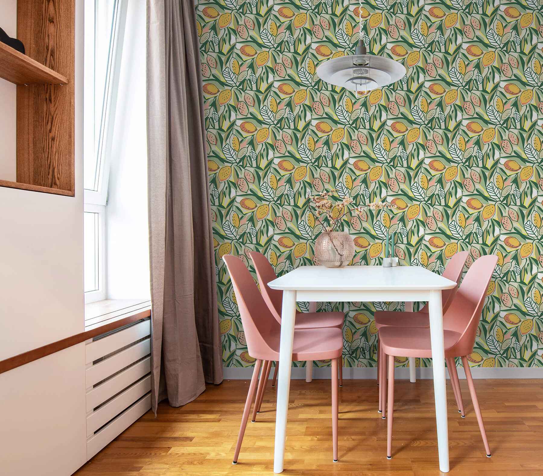 Main Squeeze Peach Peel and Stick Wallpaper - York Wallcoverings - NUS6216 - York Wallcoverings Wallpaper