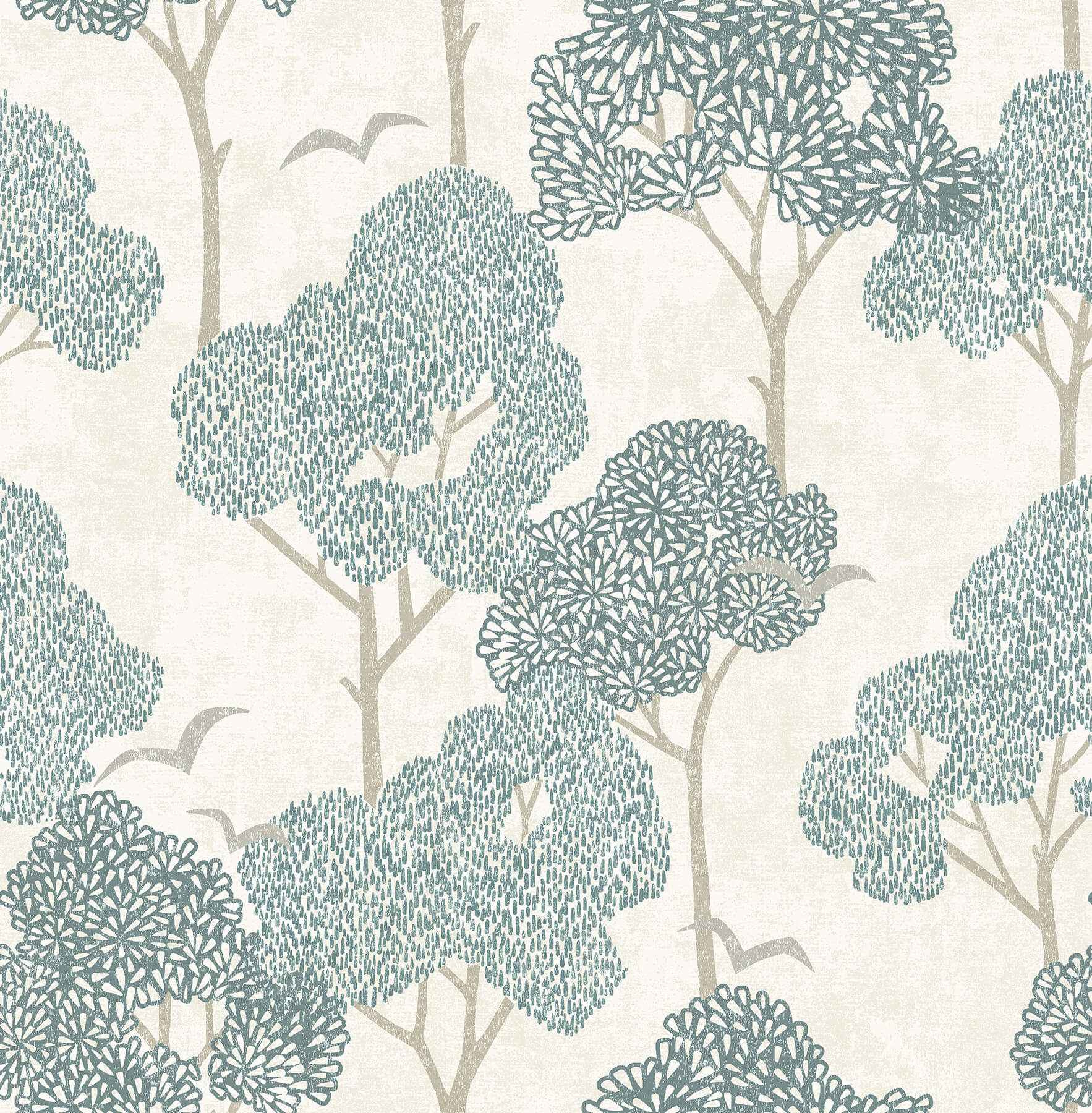 Millie Blue Peel and Stick Wallpaper - York Wallcoverings - NUS6221