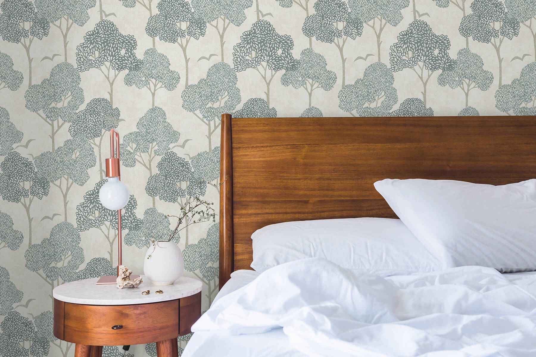 Millie Blue Peel and Stick Wallpaper - York Wallcoverings - NUS6221 - York Wallcoverings Wallpaper