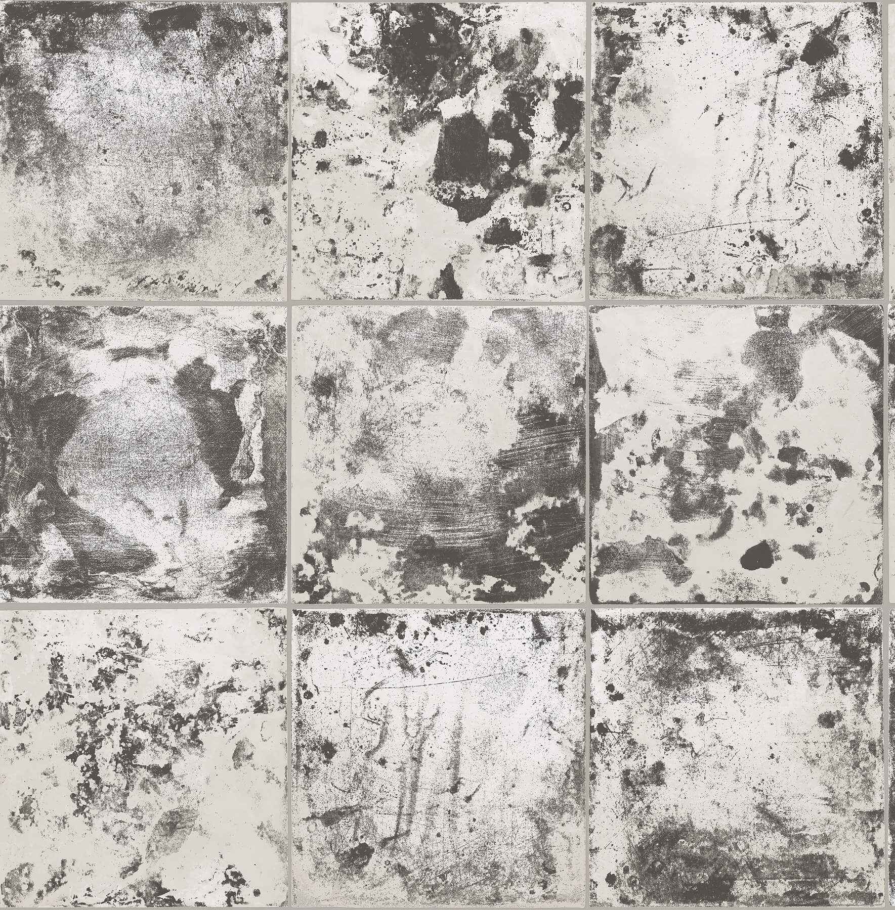 Charcoal Metal Sheet Peel and Stick Wallpaper - York Wallcoverings - NUS4905