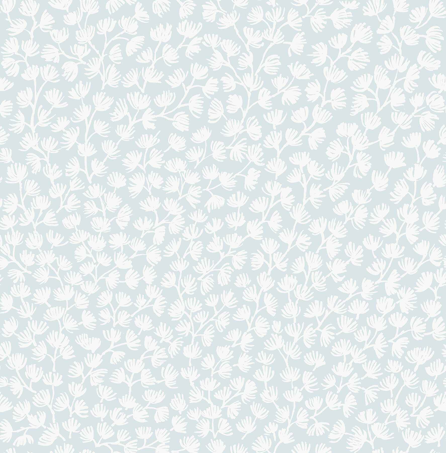Sea Fern Blue Mist Peel and Stick Wallpaper - York Wallcoverings - SSS6307