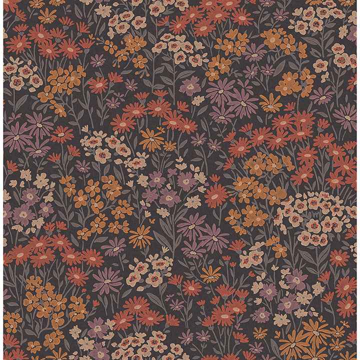 Ditsy Orange Daisies Wallpaper - York Wallcoverings - 4164-M1812