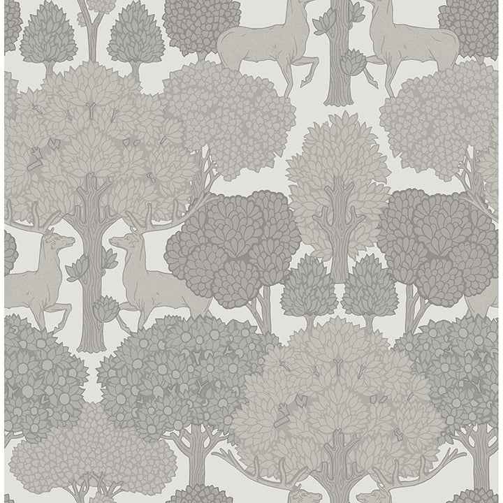 Forest of Arden Grey Deer Wallpaper - York Wallcoverings - 4164-M1853 - York Wallcoverings Wallpaper