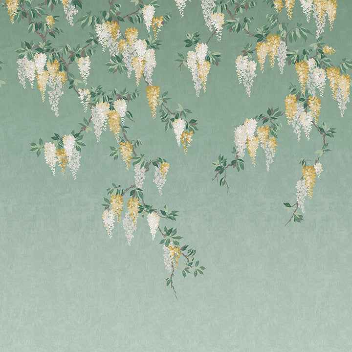 Wisteria Green Wall Mural - York Wallcoverings - 4164-50940