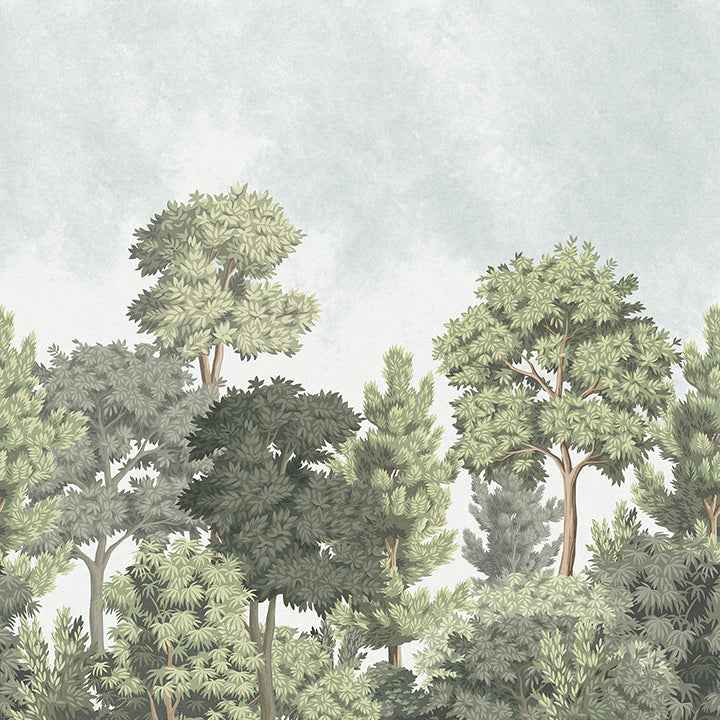 Delamere Green Wall Mural - York Wallcoverings - 4164-50944