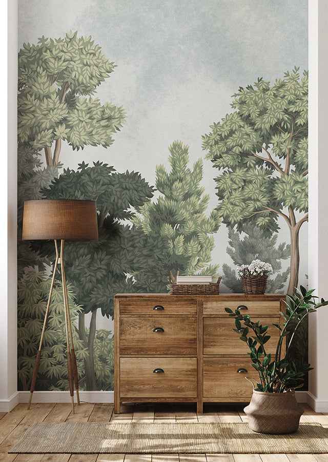 Delamere Green Wall Mural - York Wallcoverings - 4164-50944 - York Wallcoverings Wallpaper