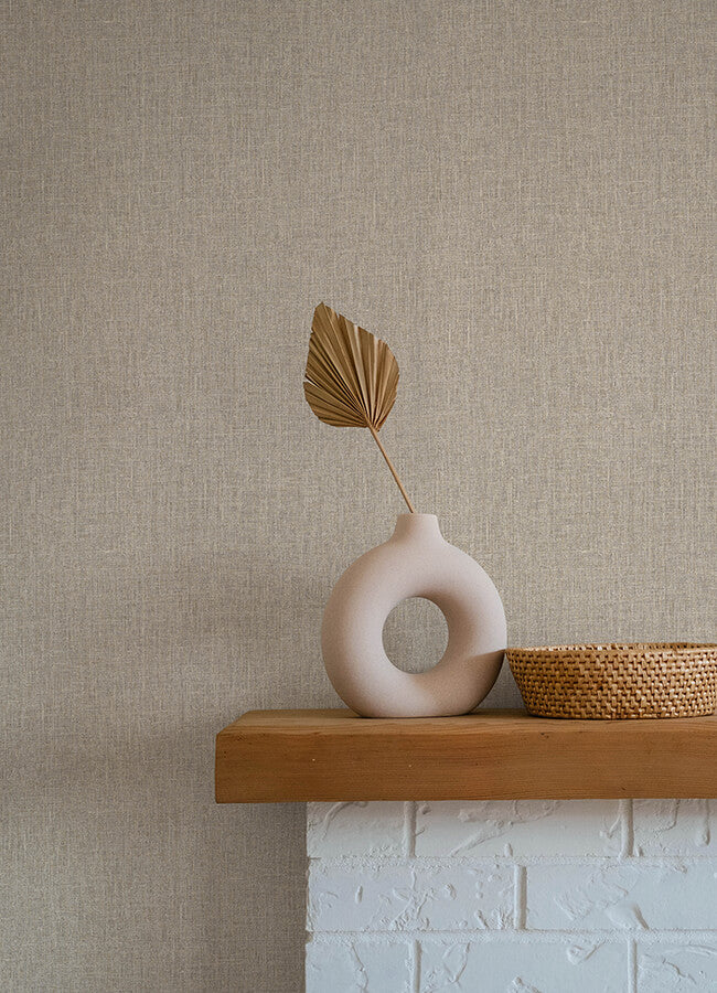Cromie Taupe Texture Wallpaper - York Wallcoverings - 4135-6910 - York Wallcoverings Wallpaper