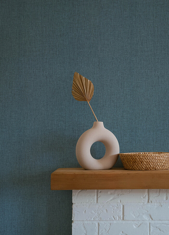Cromie Navy Texture Wallpaper - York Wallcoverings - 4135-6921 - York Wallcoverings Wallpaper