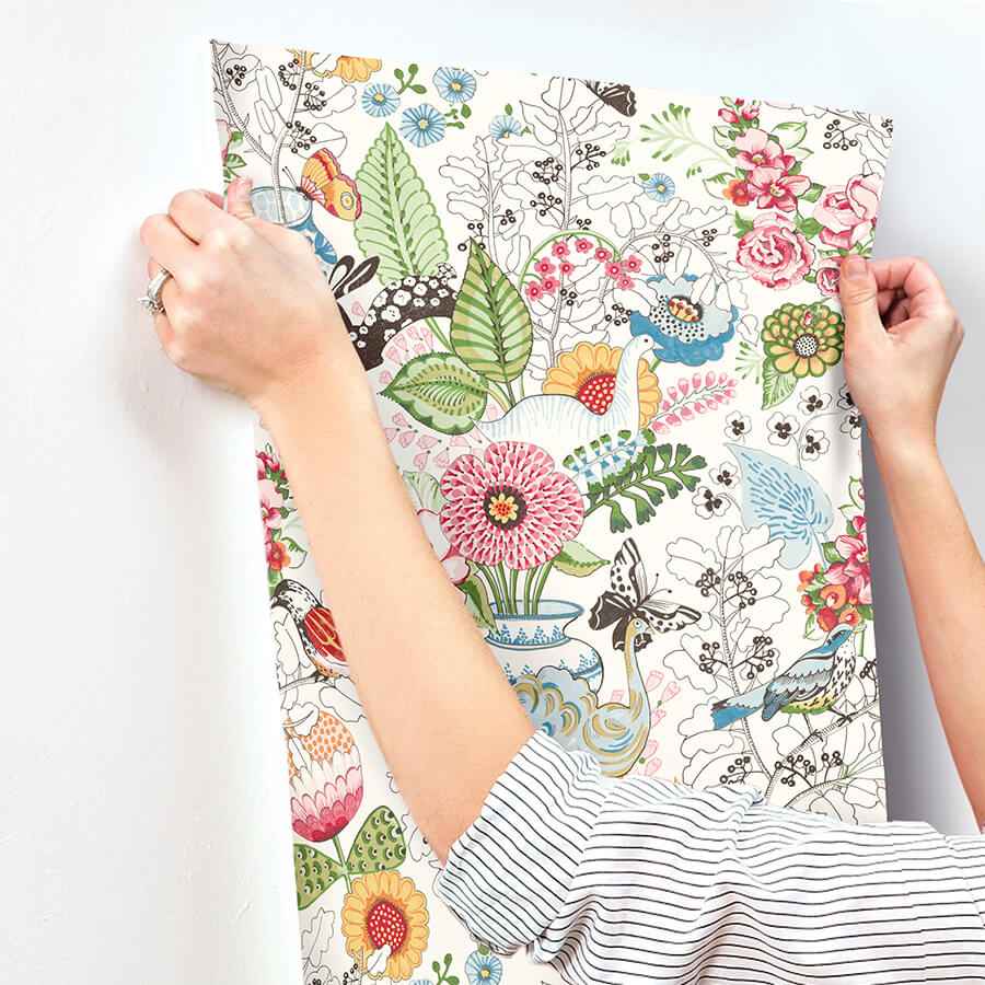 Whimsy Multicolor Fauna Wallpaper - York Wallcoverings - 4135-12801 - York Wallcoverings Wallpaper