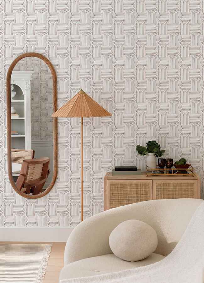 Lolly Blush Arches Wallpaper - York Wallcoverings - 4135-27271 - York Wallcoverings Wallpaper