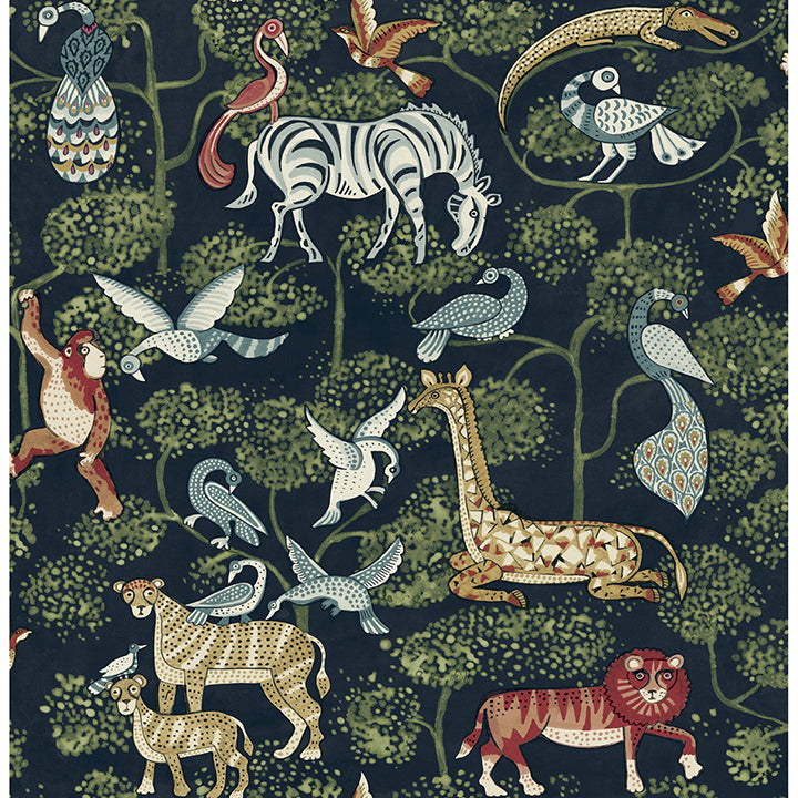 rigby-navy-jungle-animals-wallpaper-york-wallcoverings-4135-27285