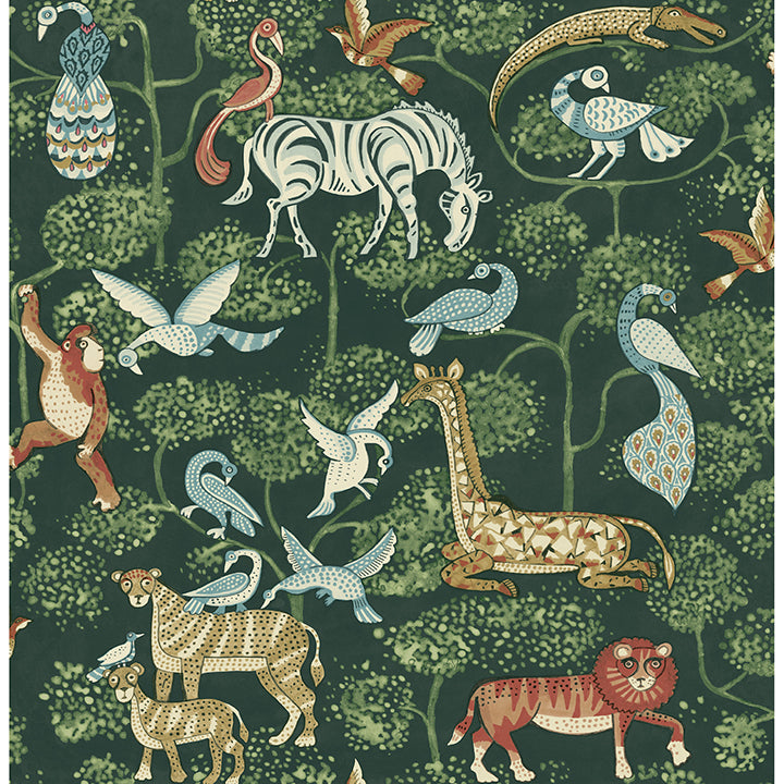 rigby-green-jungle-animals-wallpaper-york-wallcoverings-4135-27286