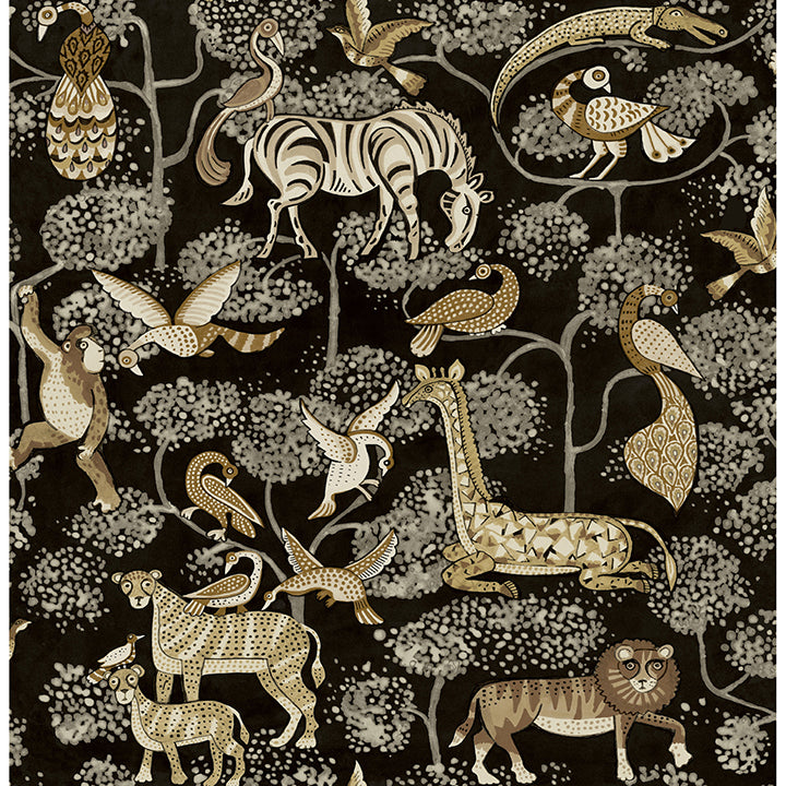 rigby-black-jungle-animals-wallpaper-york-wallcoverings-4135-27287