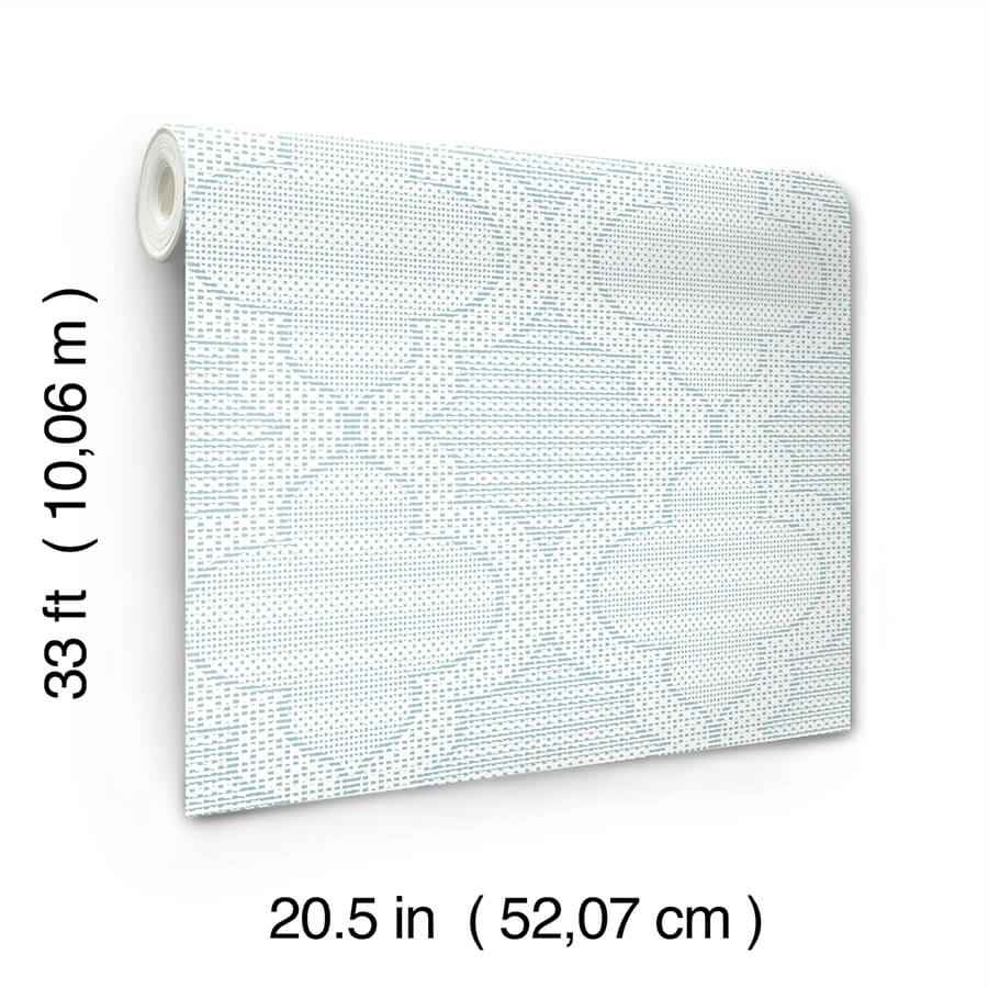 Ernest Blue Quilted Quatrefoil Wallpaper - York Wallcoverings - 4135-27289 - York Wallcoverings Wallpaper