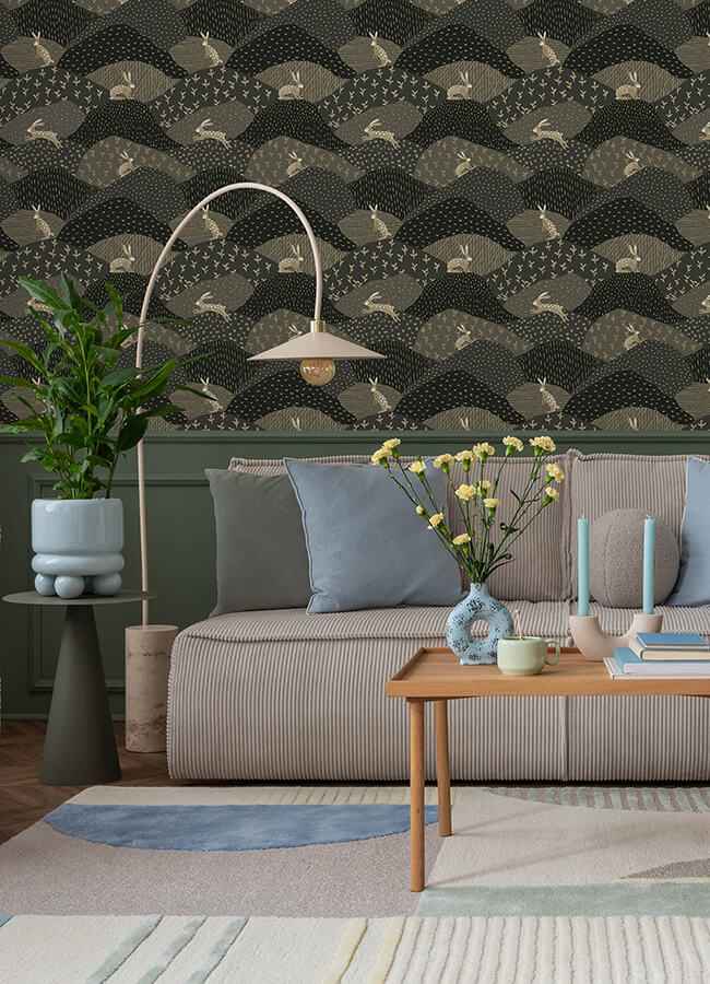 Peter Black Rabbit Fields Wallpaper - York Wallcoverings - 4135-27301 - York Wallcoverings Wallpaper