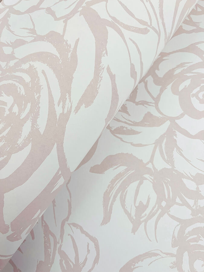 nelda-light-pink-rose-wallpaper-york-wallcoverings-4135-72710 - York Wallcoverings Wallpaper