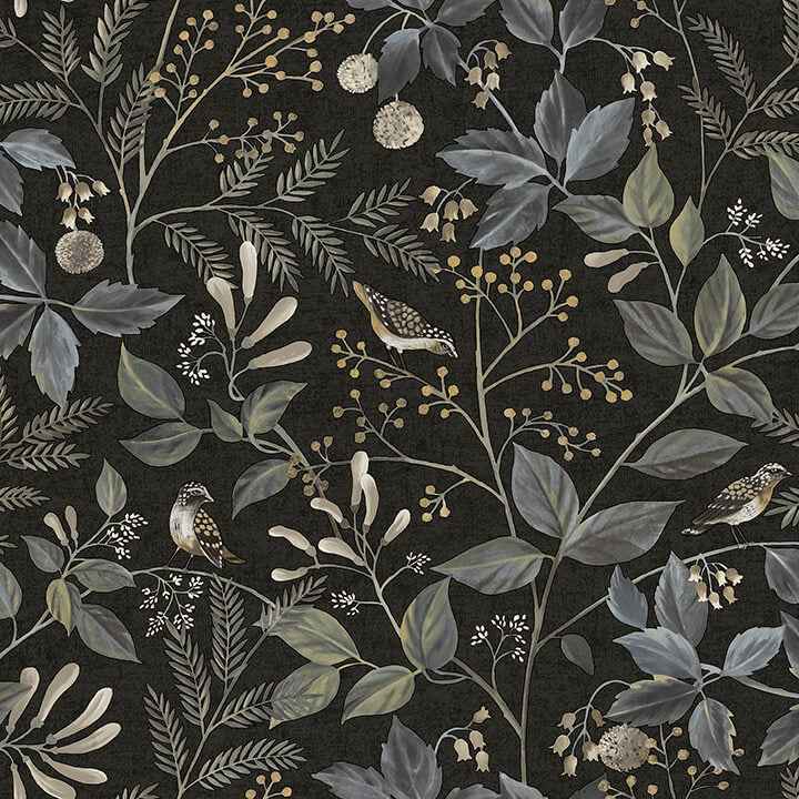 Emerson Licorice Peel & Stick Wallpaper - York Wallcoverings - CJ6293