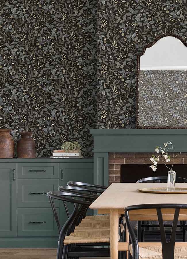 Emerson Licorice Peel & Stick Wallpaper - York Wallcoverings - CJ6293 - York Wallcoverings Wallpaper
