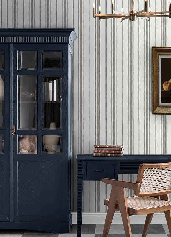 Alcott Slate Peel & Stick Wallpaper - York Wallcoverings - CJ6295 - York Wallcoverings Wallpaper