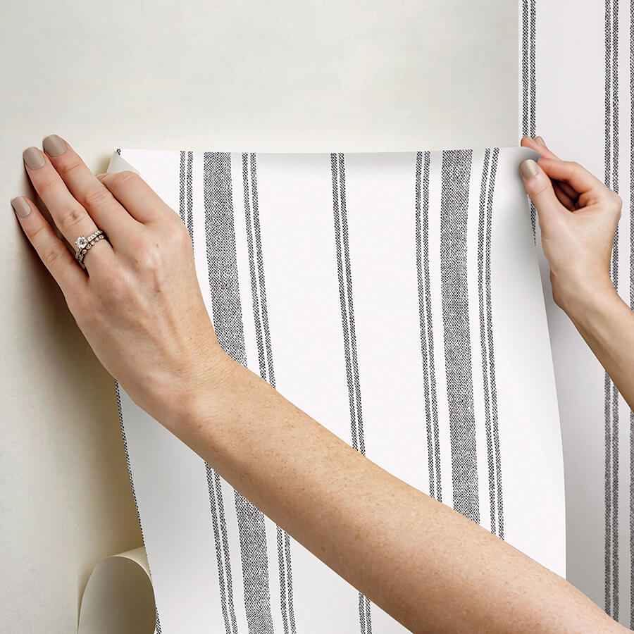 Alcott Slate Peel & Stick Wallpaper - York Wallcoverings - CJ6295 - York Wallcoverings Wallpaper