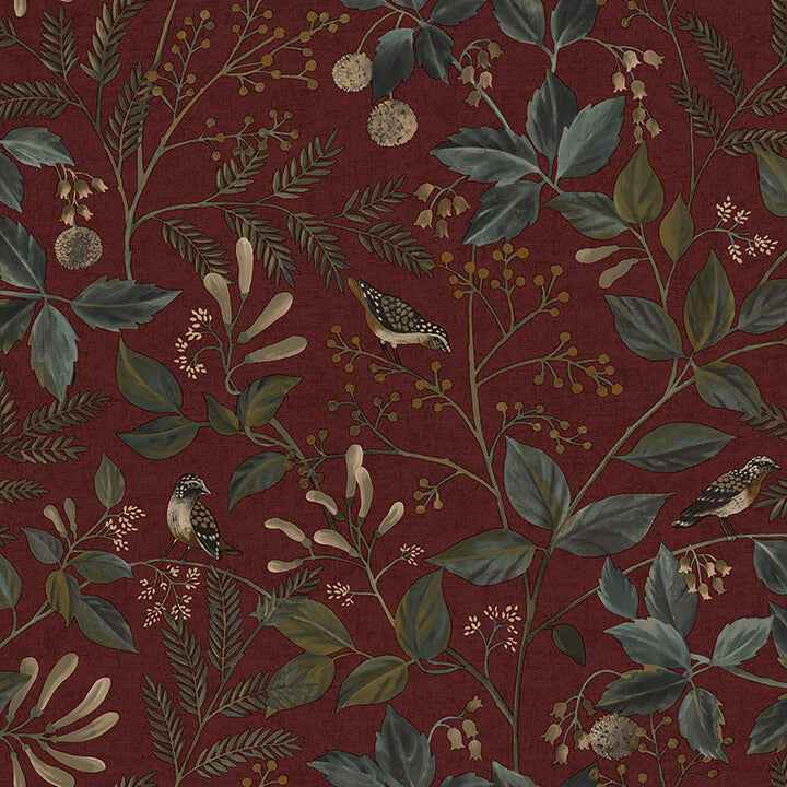 Emerson Crimson Peel & Stick Wallpaper - York Wallcoverings - CJS6340 - York Wallcoverings Wallpaper