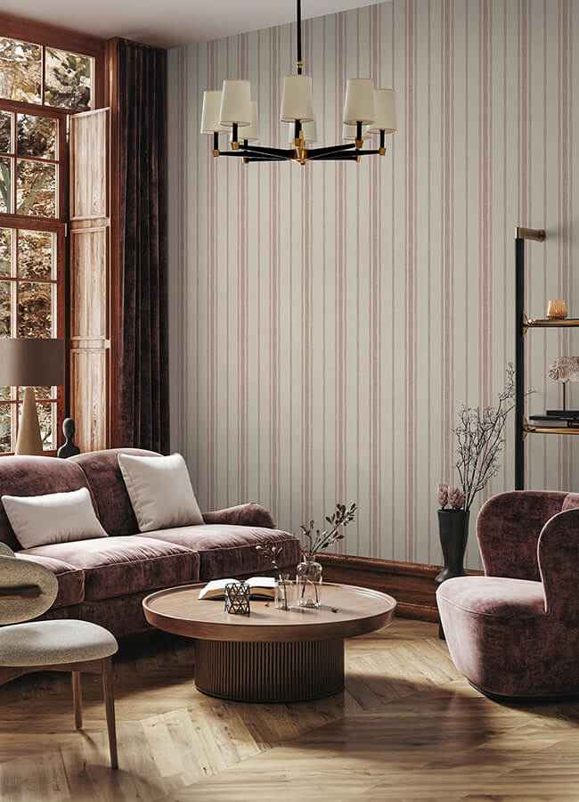 Alcott Claret Peel & Stick Wallpaper - York Wallcoverings - CJS6343 - York Wallcoverings Wallpaper