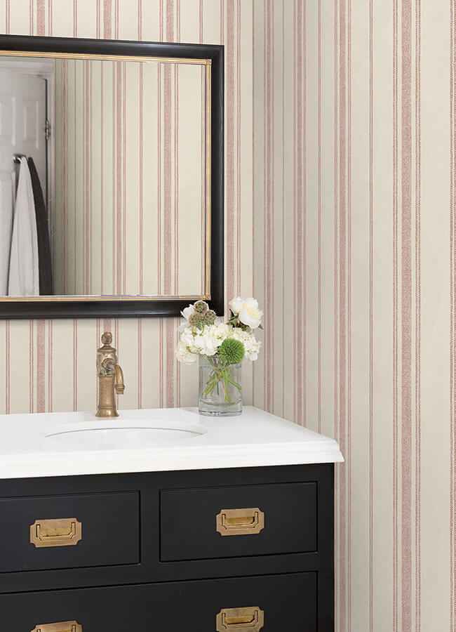 Alcott Claret Peel & Stick Wallpaper - York Wallcoverings - CJS6343 - York Wallcoverings Wallpaper