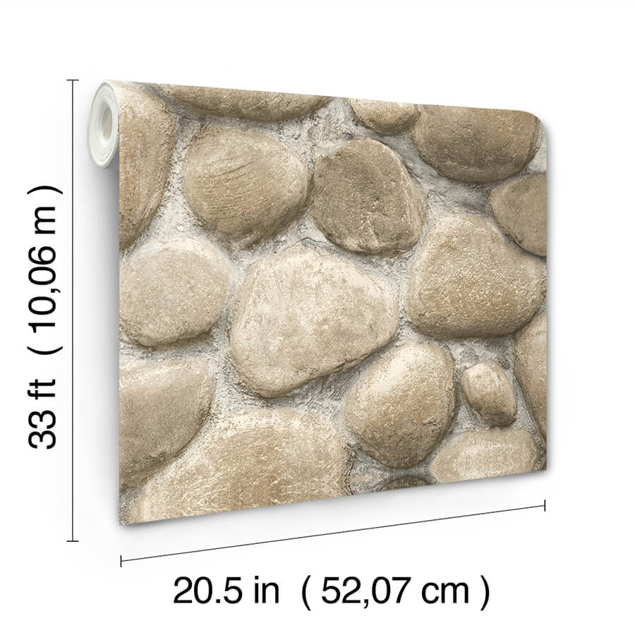 root-rock-beige-wallpaper-york-wallcoverings-4142-72612 - York Wallcoverings Wallpaper