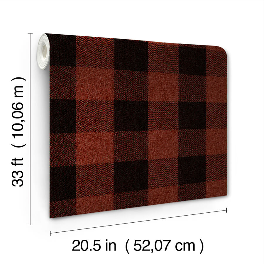 lumberjack-maroon-wallpaper-york-wallcoverings-4142-72621 - York Wallcoverings Wallpaper