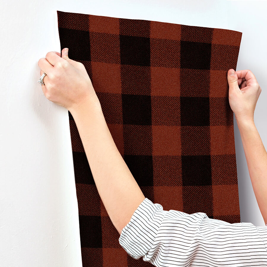 lumberjack-maroon-wallpaper-york-wallcoverings-4142-72621 - York Wallcoverings Wallpaper
